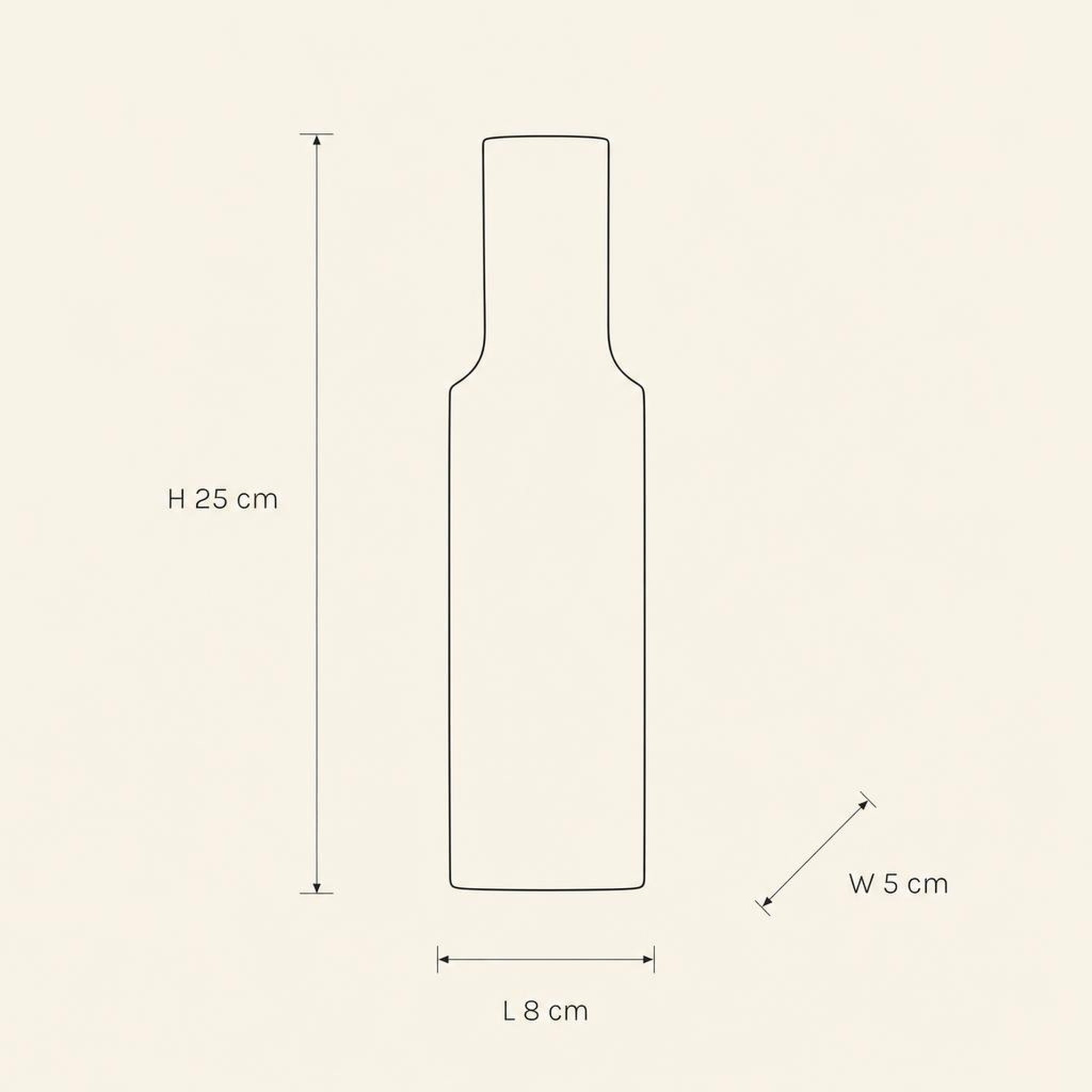 Candle Holder 50 - technical illustration with dimensions