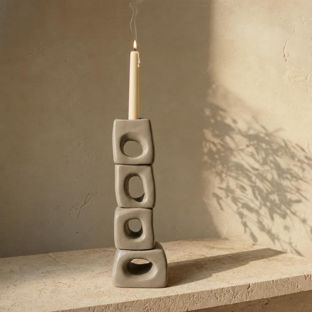 Candle Holder 50 - lifestyle scene, handmade in Abu Dhabi