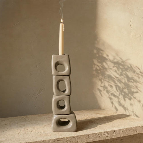 Candle Holder 50 - lifestyle scene, handmade in Abu Dhabi