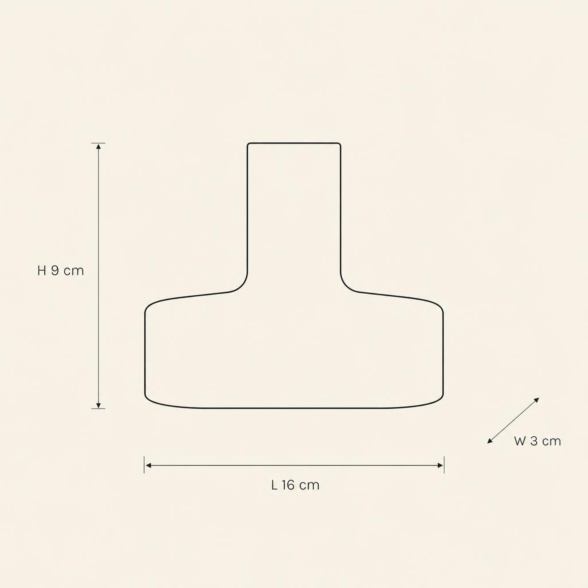 Candle Holder 55 - technical illustration with dimensions