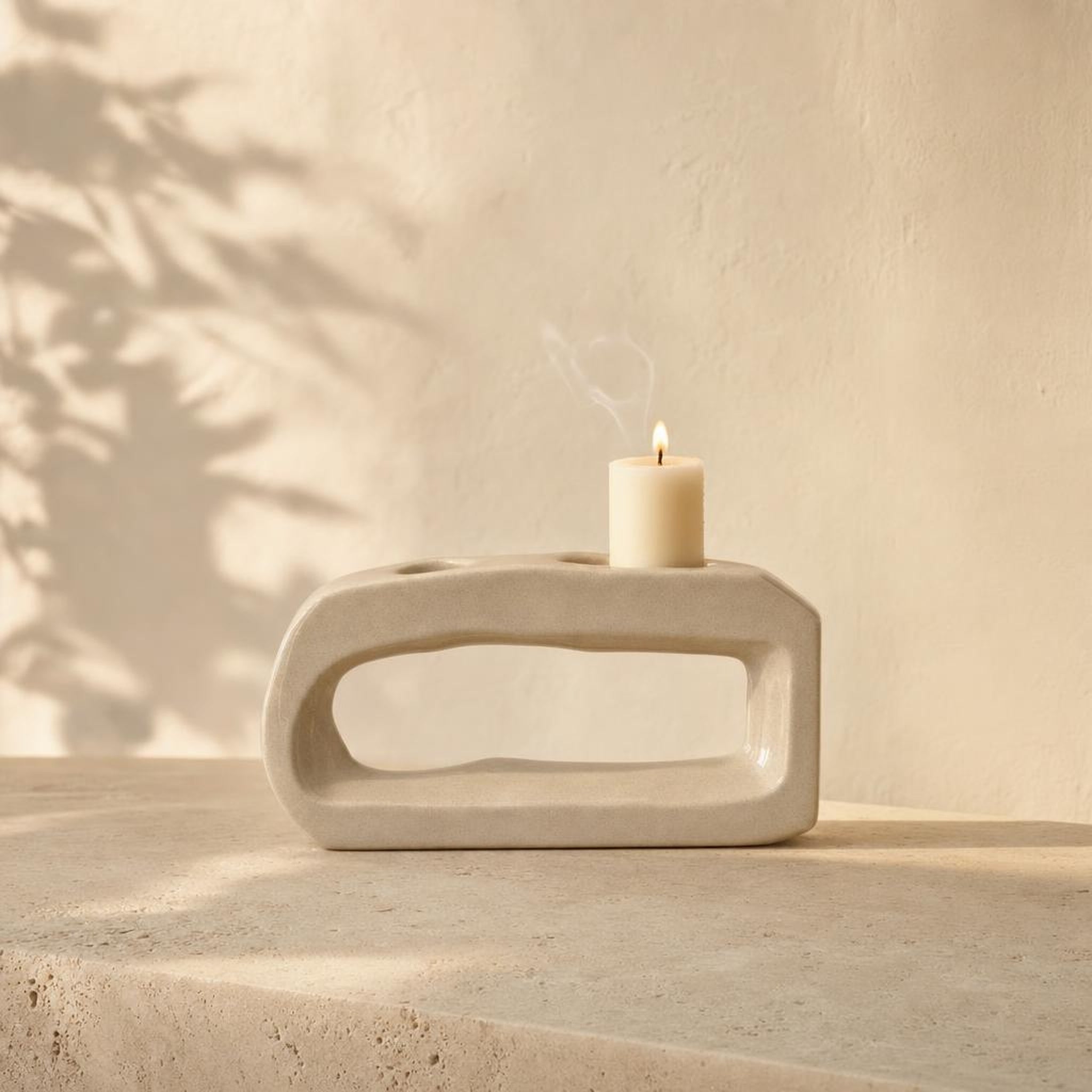 Candle Holder 55 - lifestyle scene, handmade in Abu Dhabi