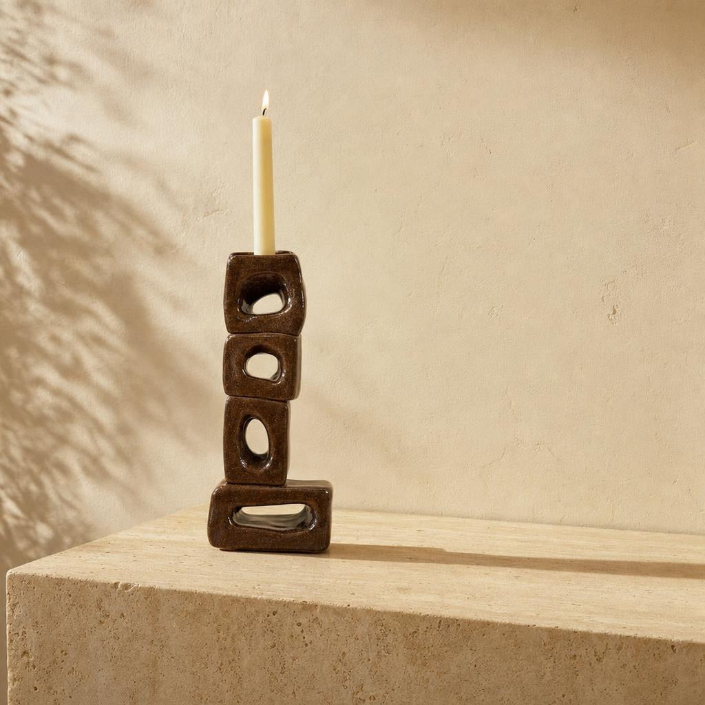 Candle Holder 56 - lifestyle scene, handmade in Abu Dhabi