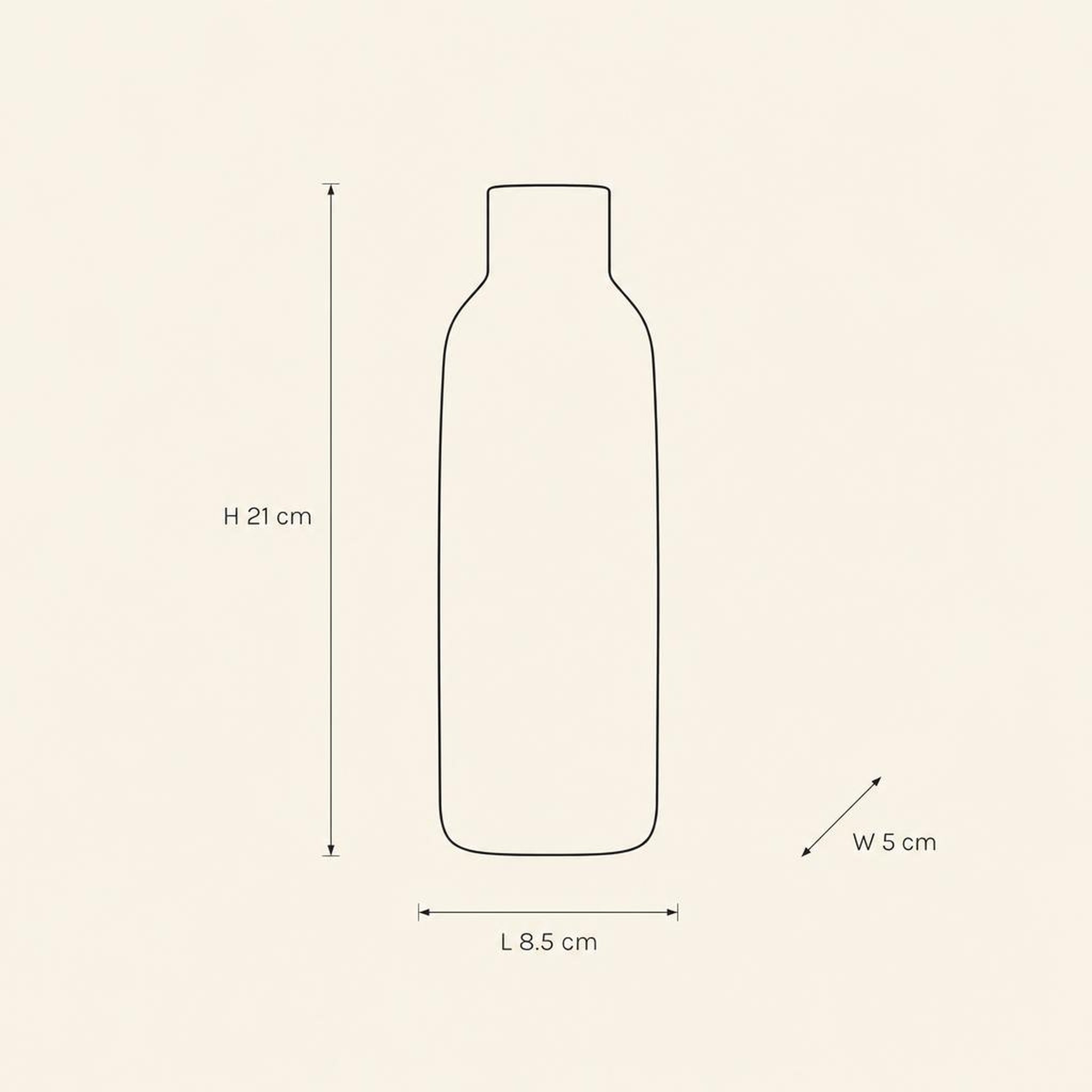 Candle Holder 57 - technical illustration with dimensions