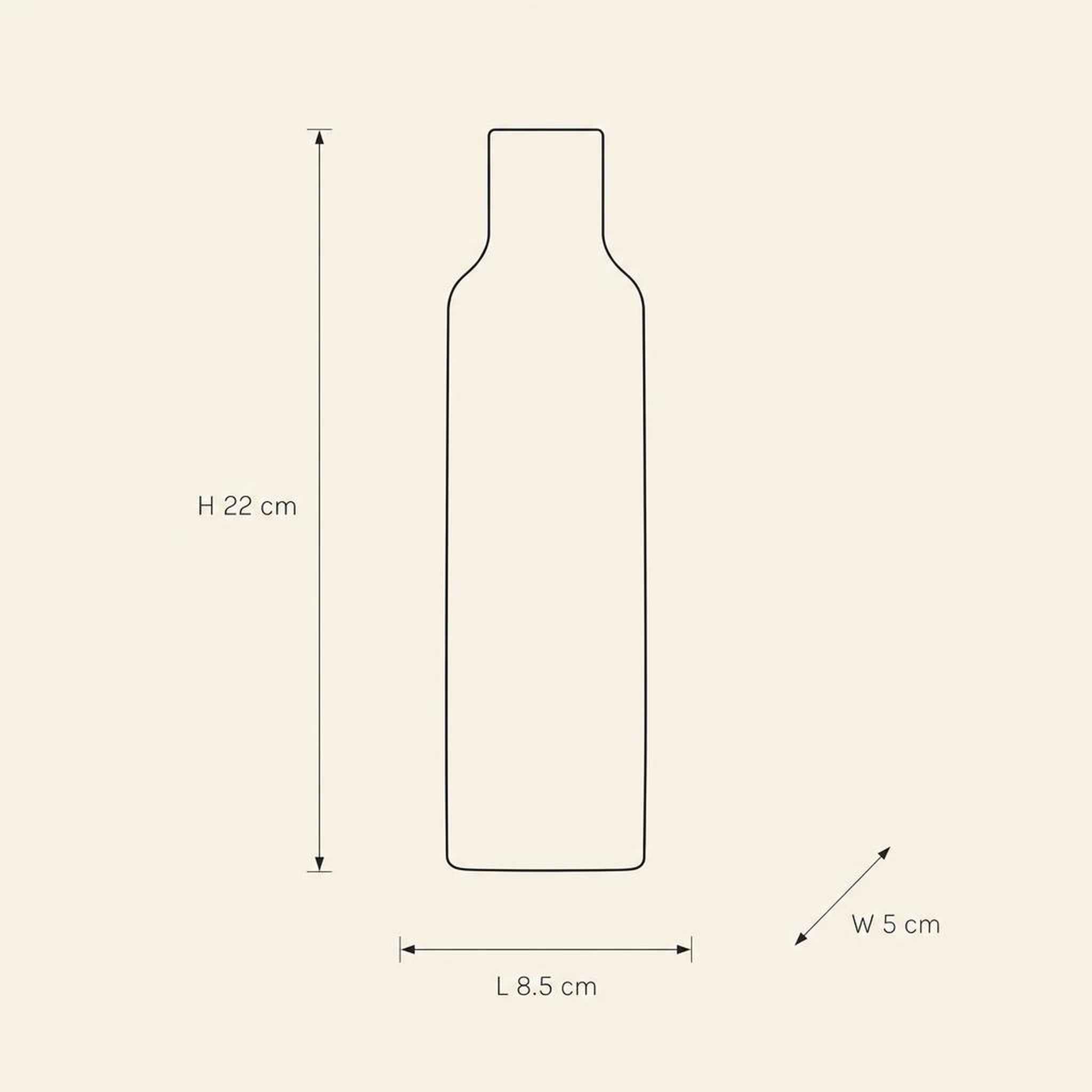 Candle Holder 58 - technical illustration with dimensions