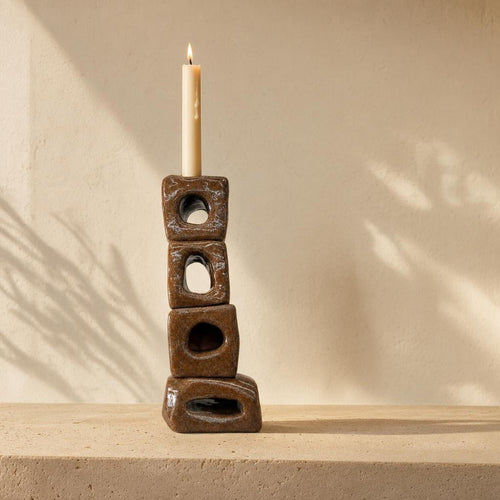 Candle Holder 58 - lifestyle scene, handmade in Abu Dhabi