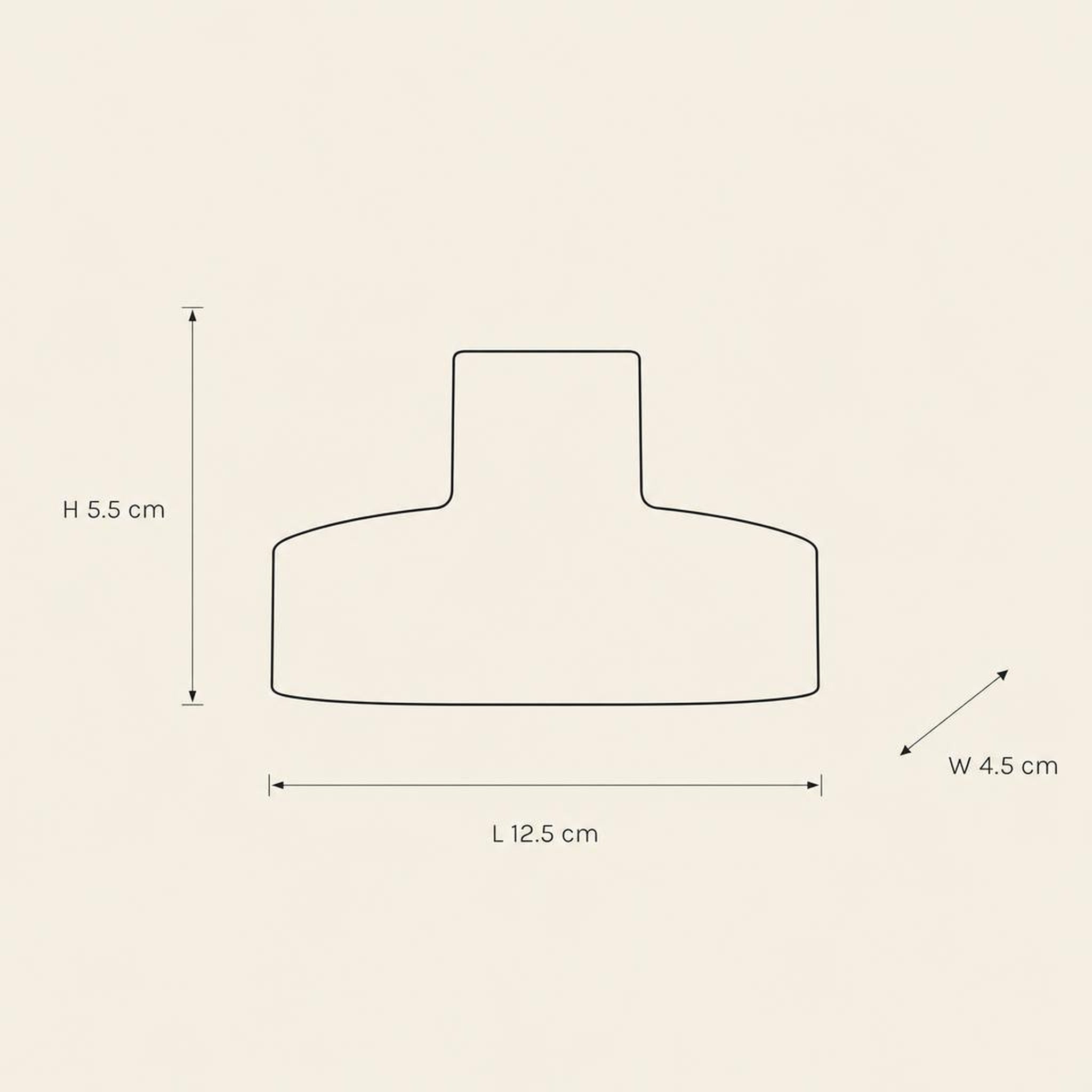 Candle Holder 60 - technical illustration with dimensions
