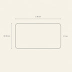 Cheese Board Large - technical illustration with dimensions