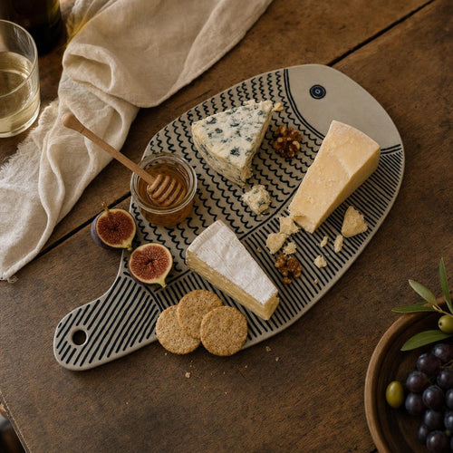 Cheese Board Large - lifestyle scene, handmade in Abu Dhabi