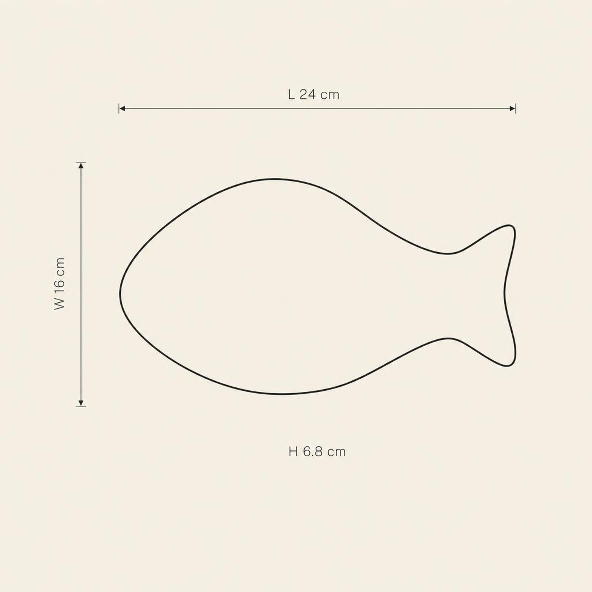 Fish Bowl 52 - technical illustration with dimensions