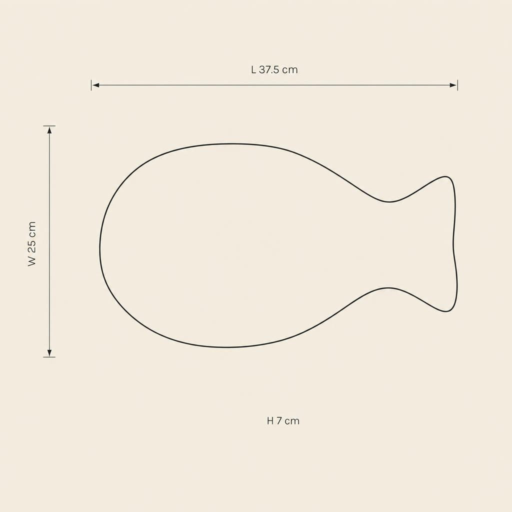 Fish Bowl 53 - technical illustration with dimensions