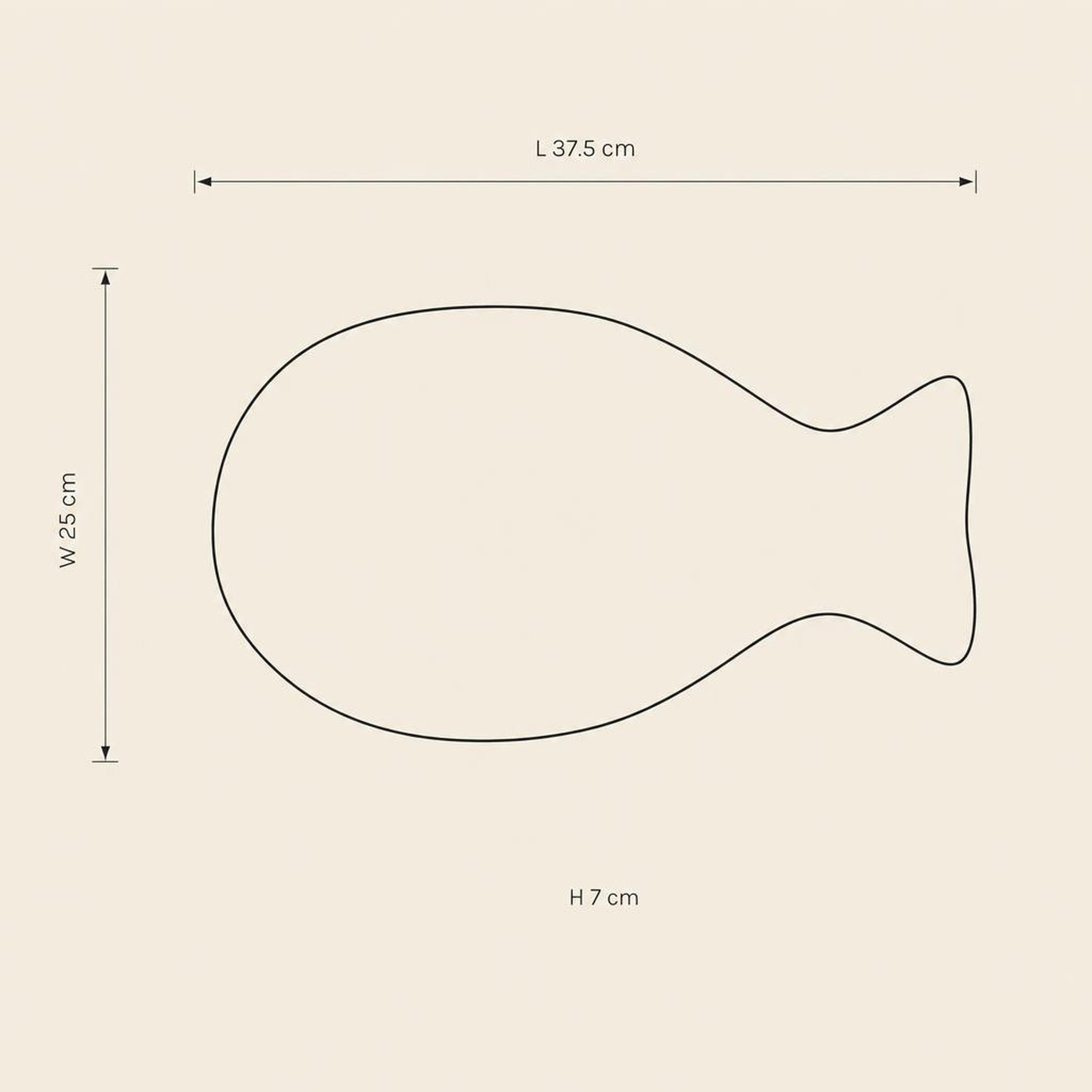 Fish Bowl 53 - technical illustration with dimensions