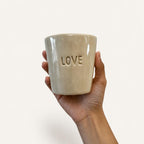 Love Mug - studio photograph, handmade in Abu Dhabi