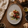 Oval Platter Medium - lifestyle scene, handmade in Abu Dhabi