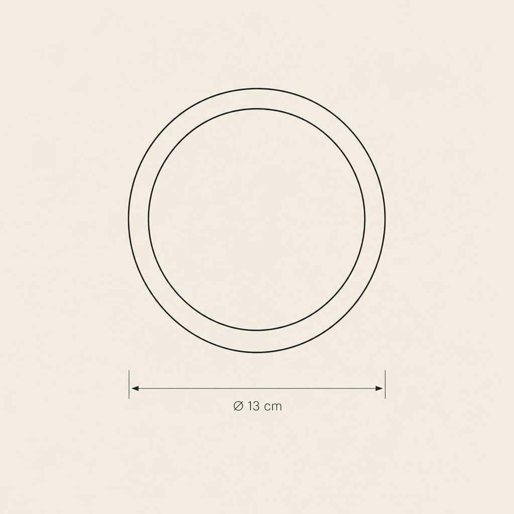 Bread Plate - technical illustration with dimensions
