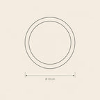Bread Plate - technical illustration with dimensions