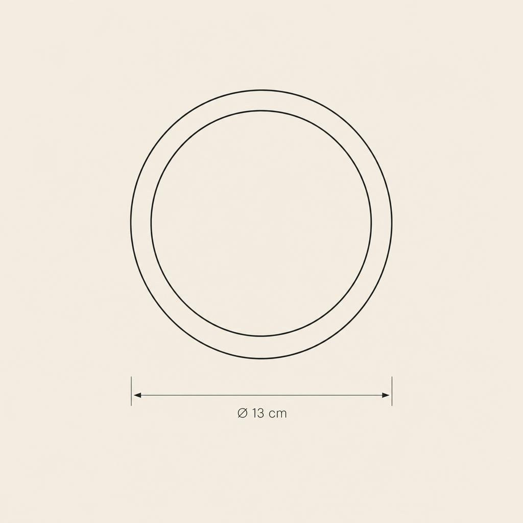 Bread Plate - technical illustration with dimensions