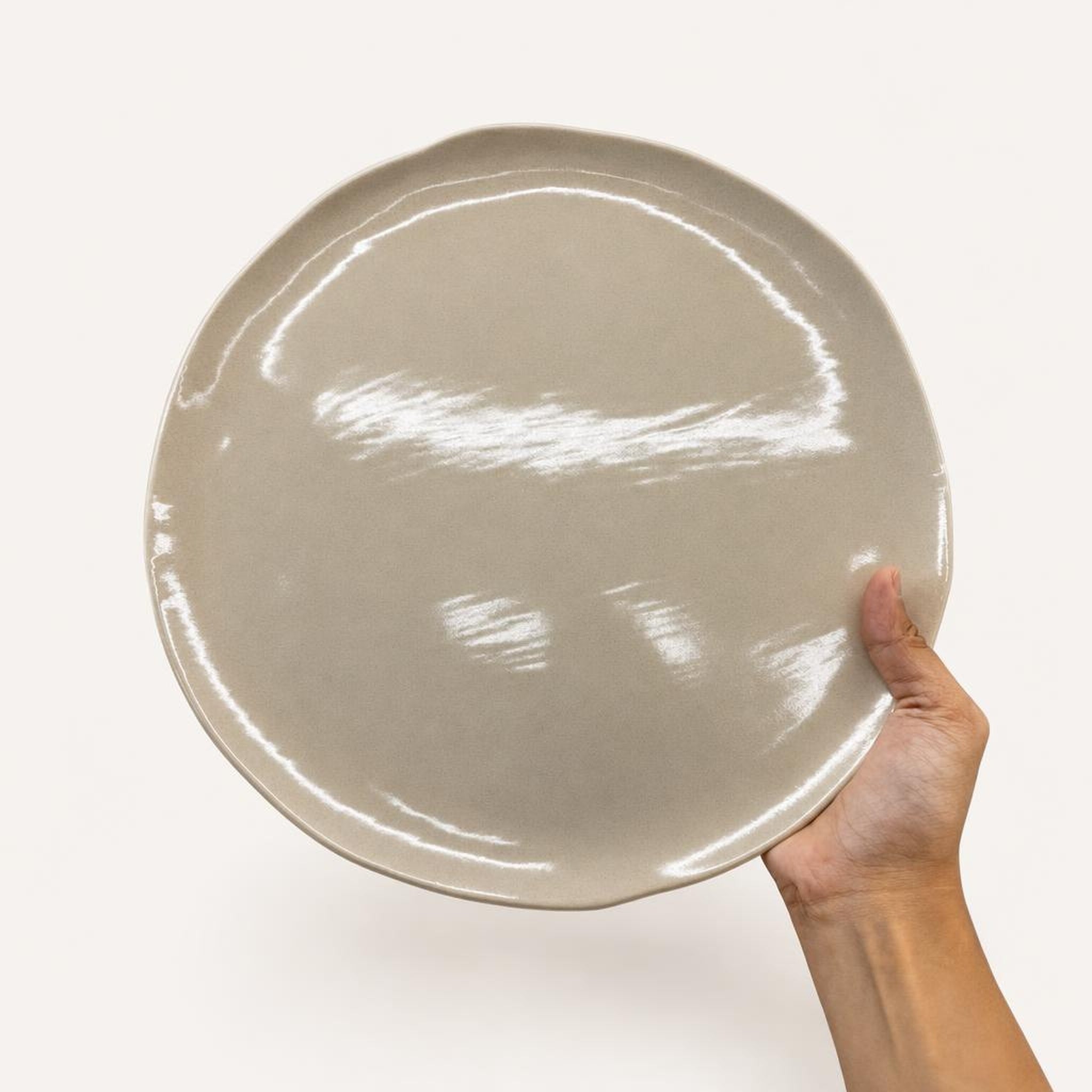 Dinner Plate - studio photograph, handmade in Abu Dhabi