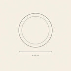 Dinner Plate - technical illustration with dimensions