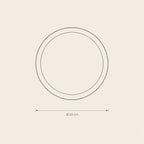 Shallow Plate Large - technical illustration with dimensions