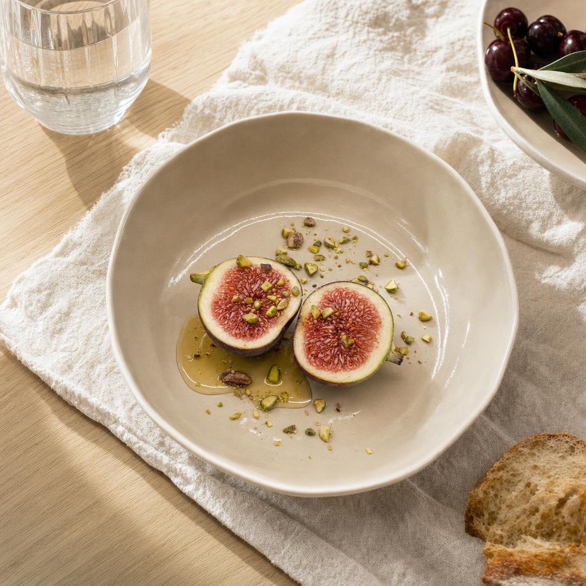 Shallow Plate Small - lifestyle scene, handmade in Abu Dhabi