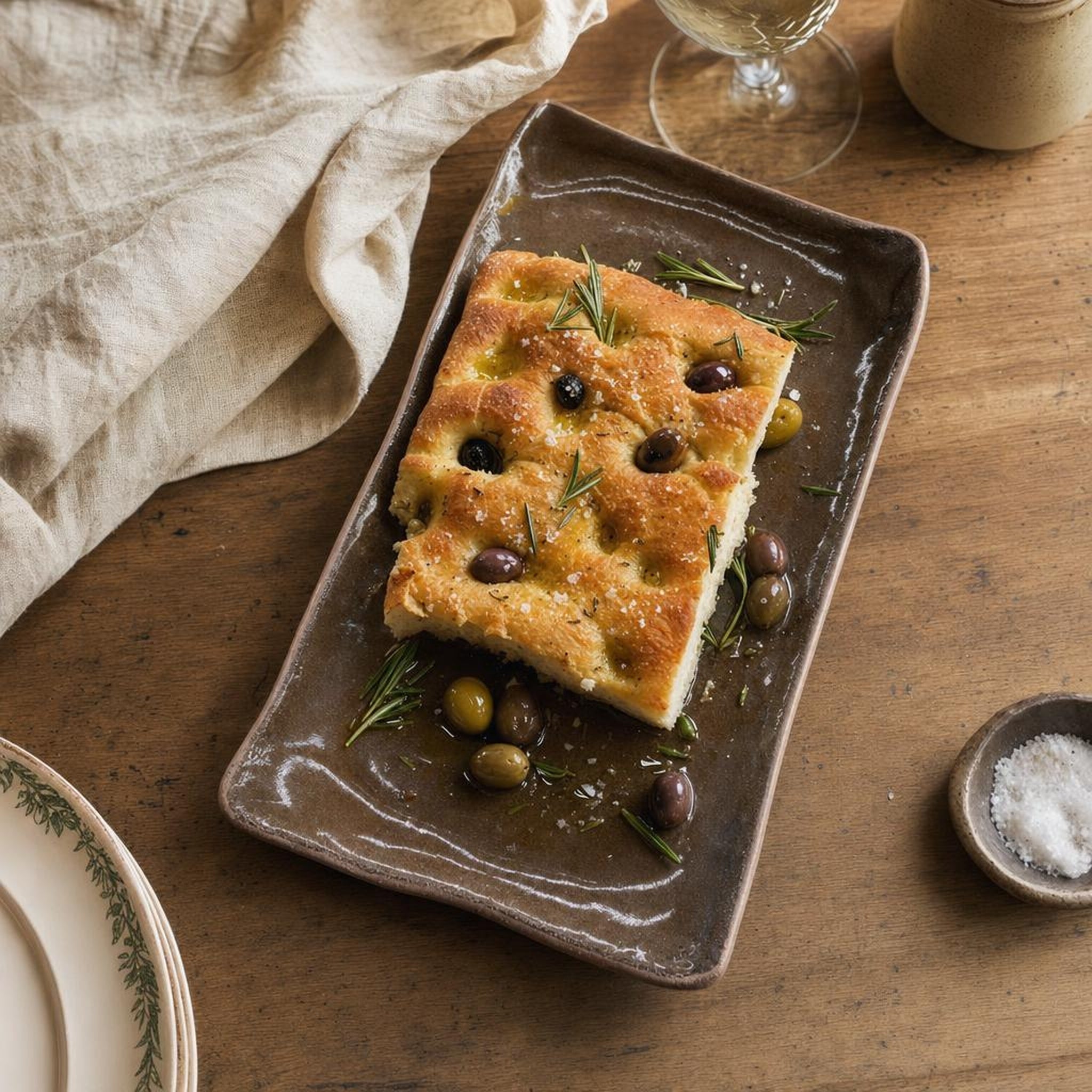 Rectangular Platter Large - lifestyle scene, handmade in Abu Dhabi