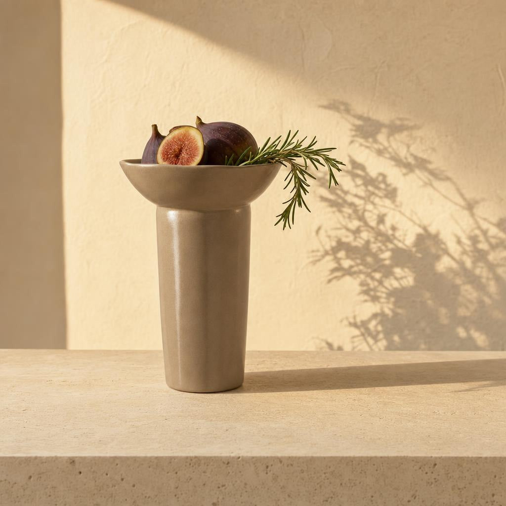 Stand Bowl 25 - lifestyle scene, handmade in Abu Dhabi