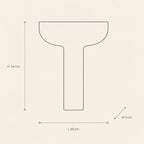 Stand Bowl 27 - technical illustration with dimensions