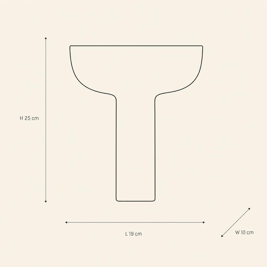 Stand Bowl 28 - technical illustration with dimensions