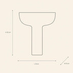 Stand Bowl 28 - technical illustration with dimensions