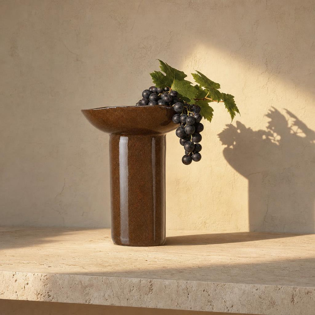 Stand Bowl 28 - lifestyle scene, handmade in Abu Dhabi