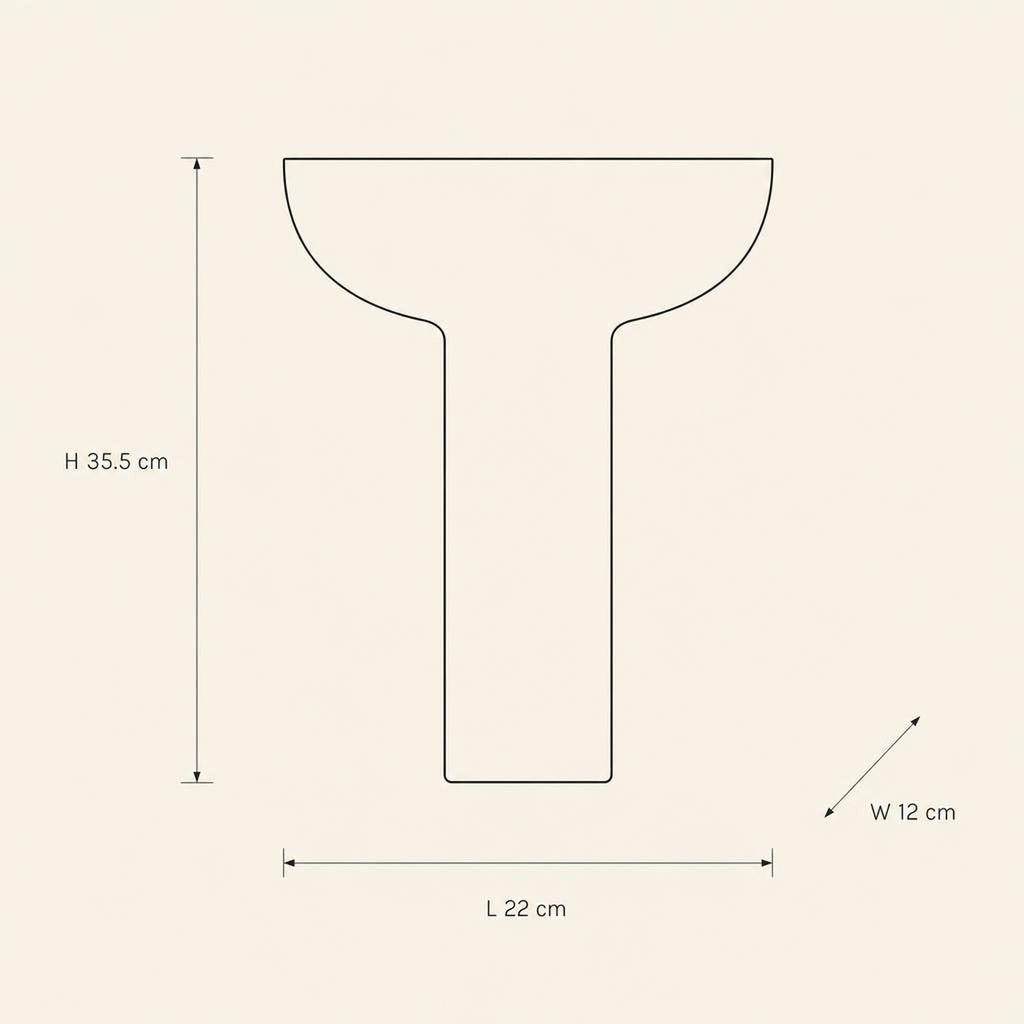 Stand Bowl 30 - technical illustration with dimensions