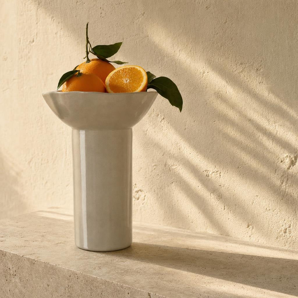 Stand Bowl 39 - lifestyle scene, handmade in Abu Dhabi