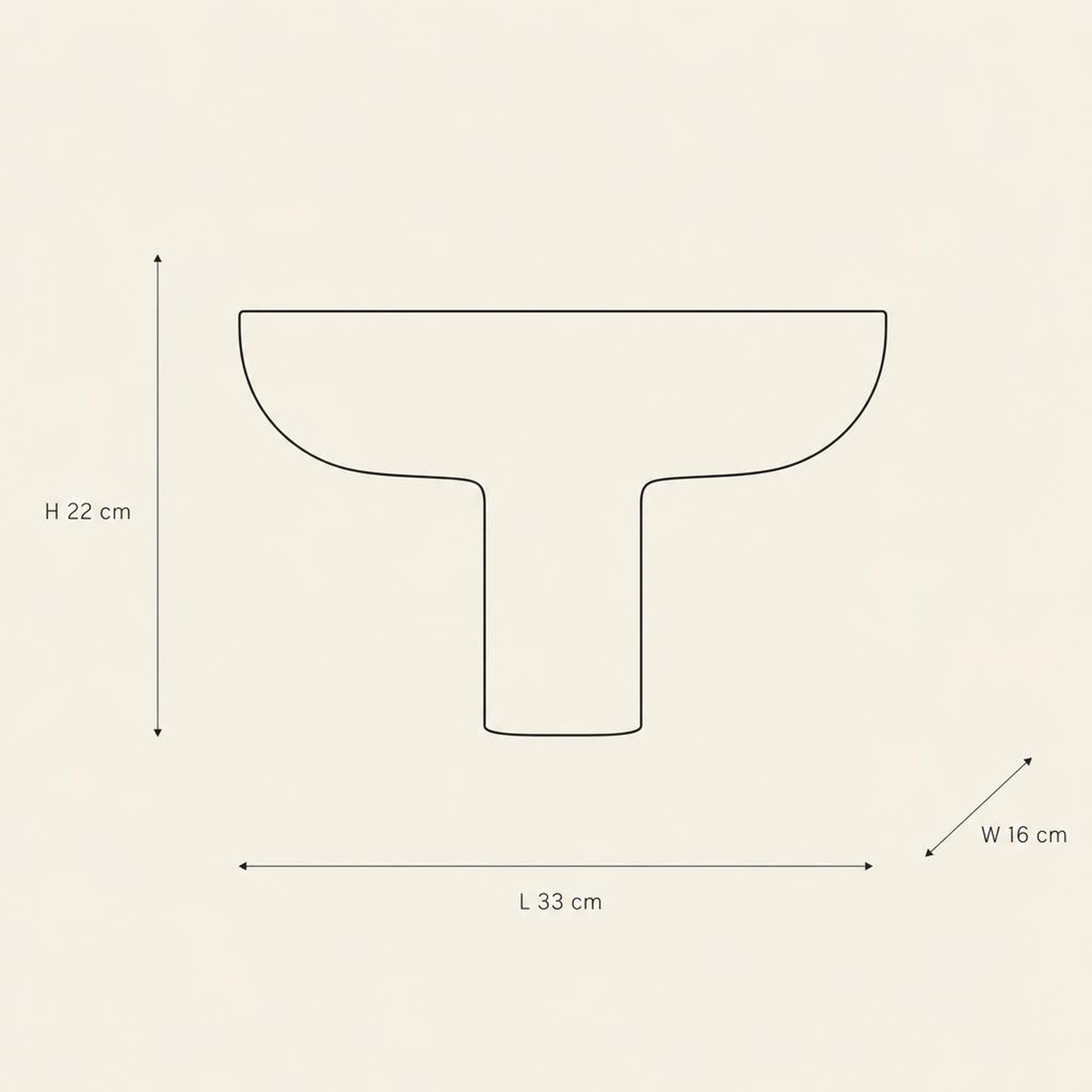 Stand Bowl 41 - technical illustration with dimensions
