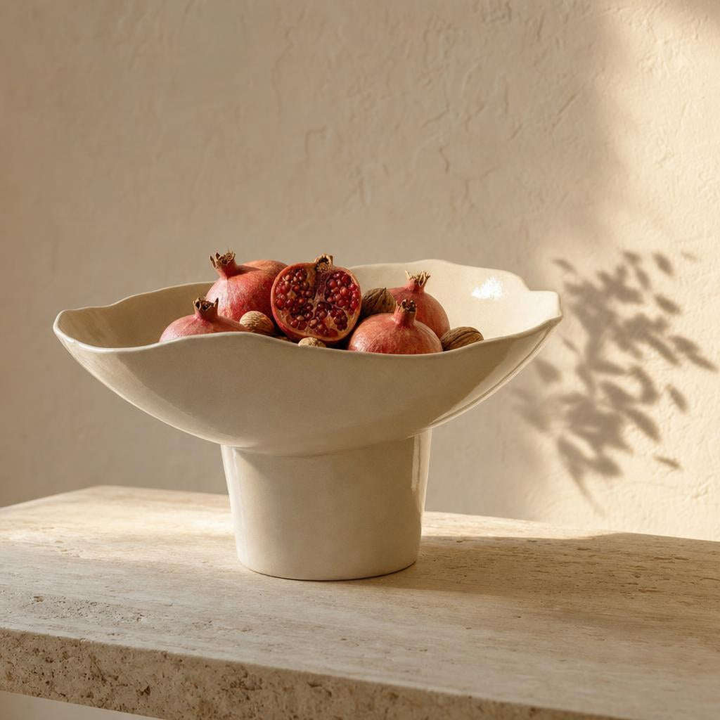 Stand Bowl 41 - lifestyle scene, handmade in Abu Dhabi
