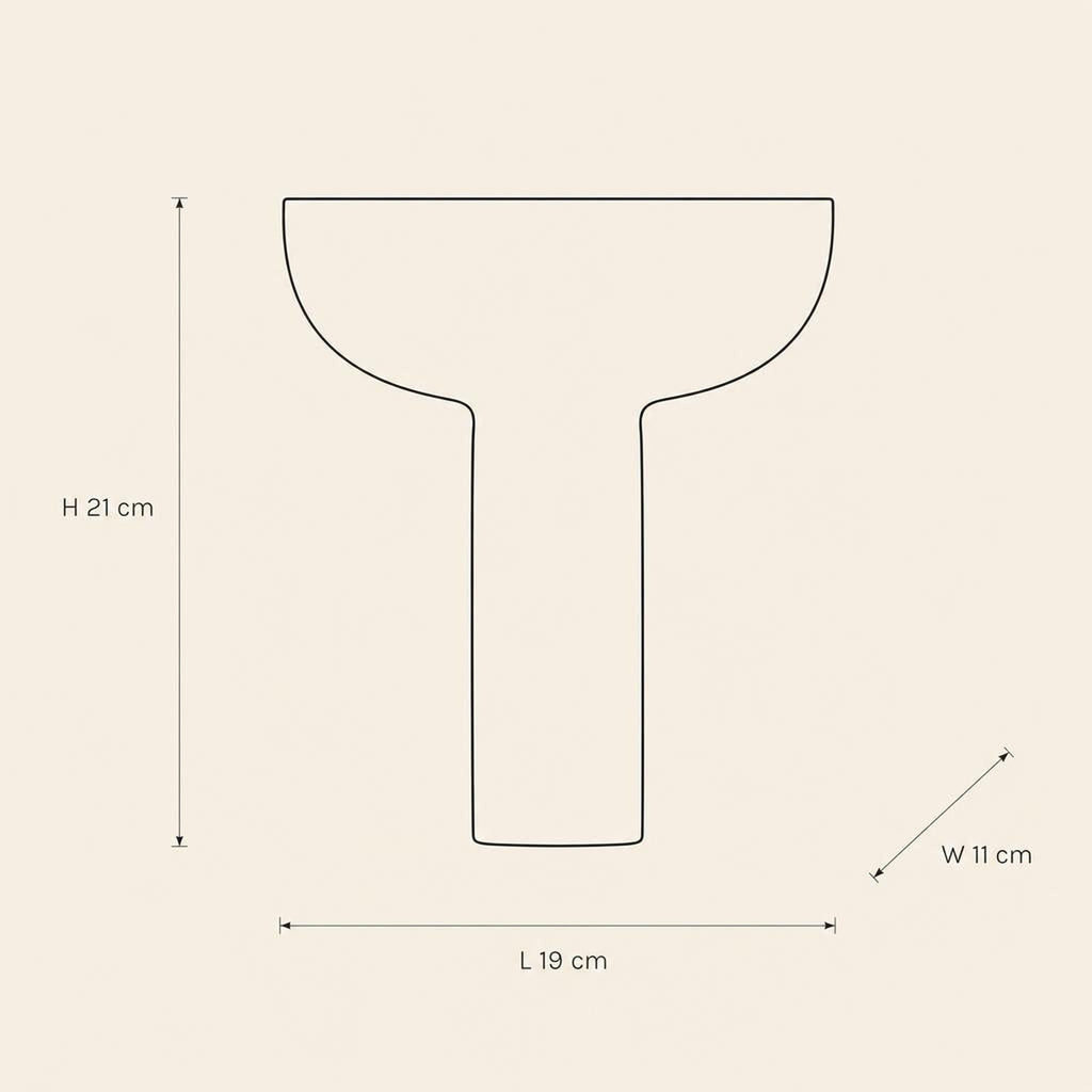 Stand Bowl 48 - technical illustration with dimensions
