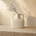 Vase 23 Cream - lifestyle scene, handmade in Abu Dhabi