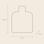 Vase 32 - technical illustration with dimensions