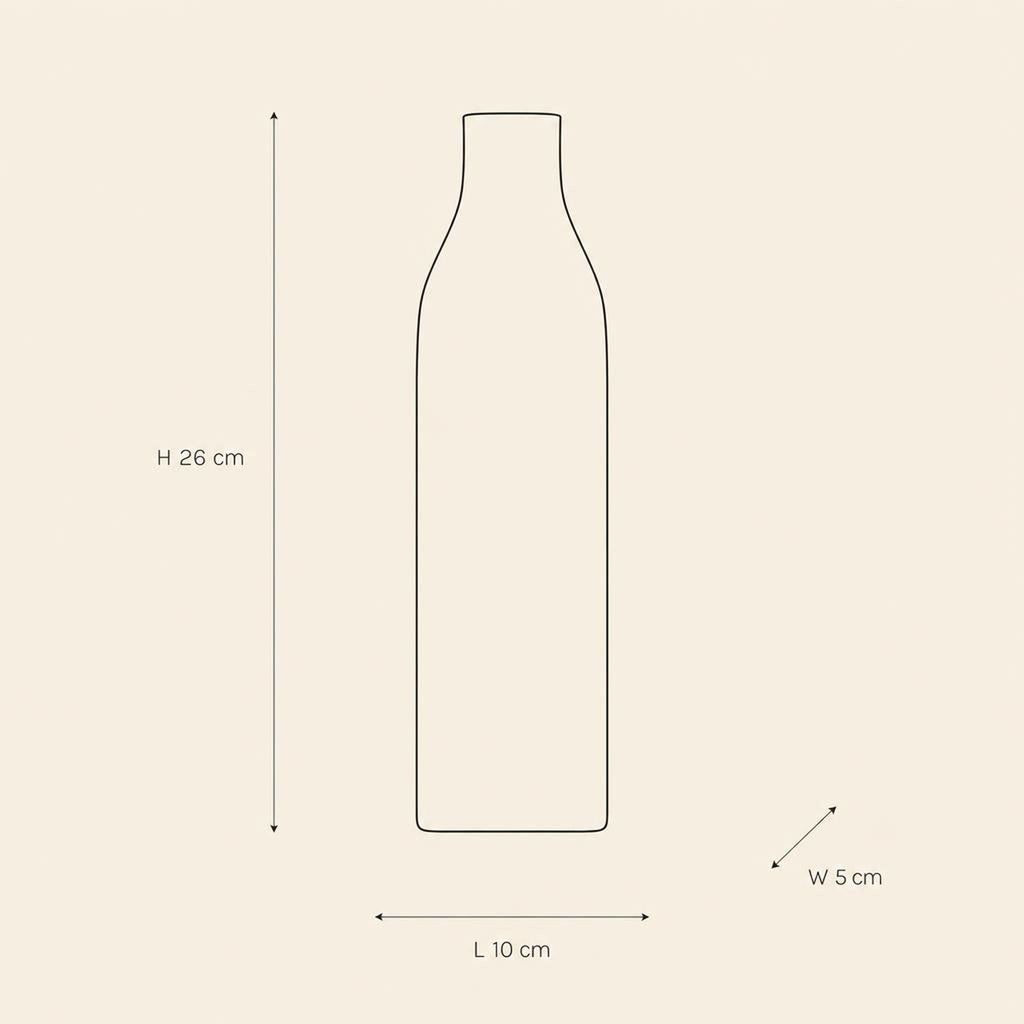 Vase 34 - technical illustration with dimensions