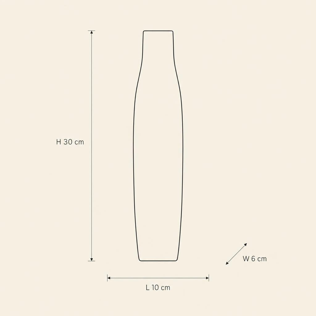 Vase 35 - technical illustration with dimensions