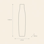 Vase 35 - technical illustration with dimensions
