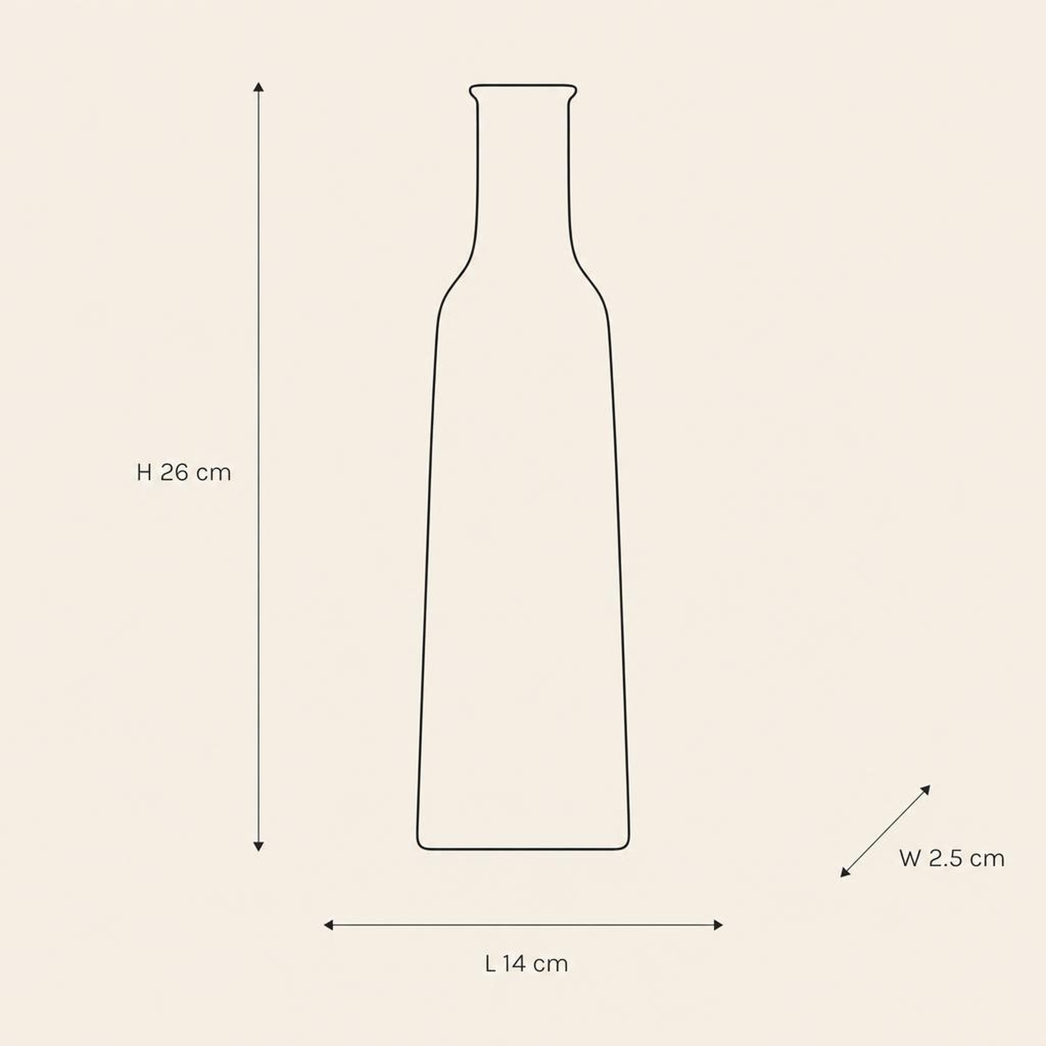 Vase 37 - technical illustration with dimensions