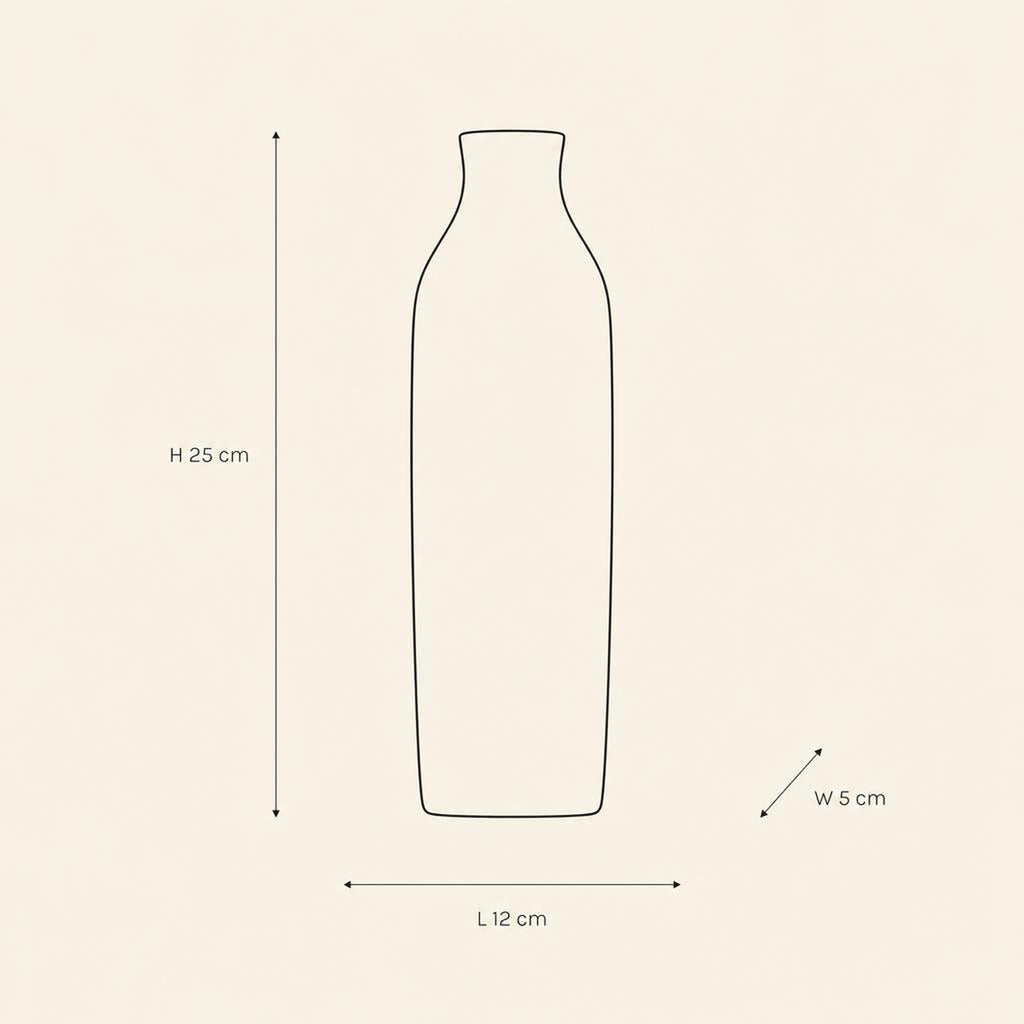 Vase 38 - technical illustration with dimensions