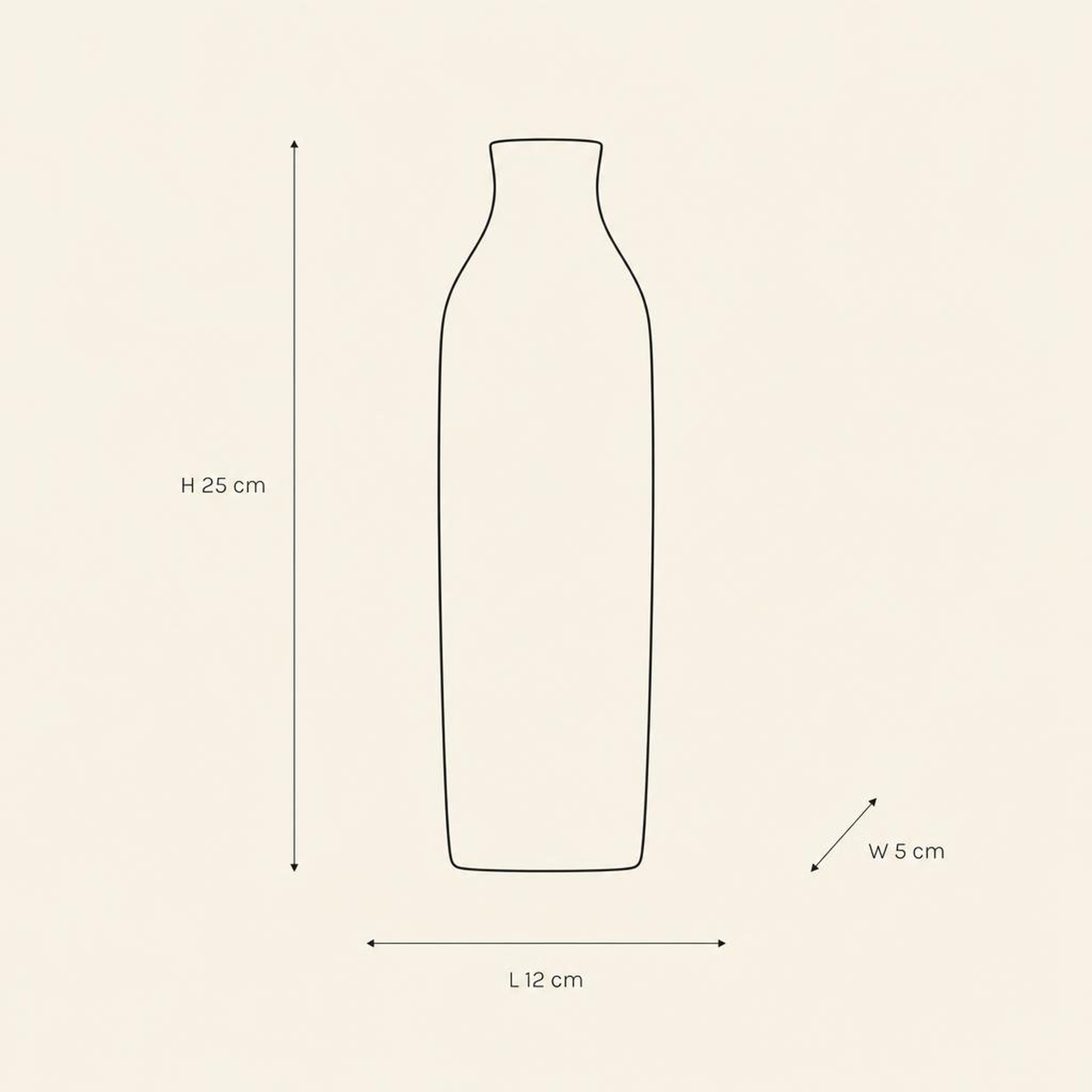 Vase 38 - technical illustration with dimensions