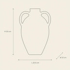Vase 40 - technical illustration with dimensions