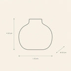 Vase 43 - technical illustration with dimensions