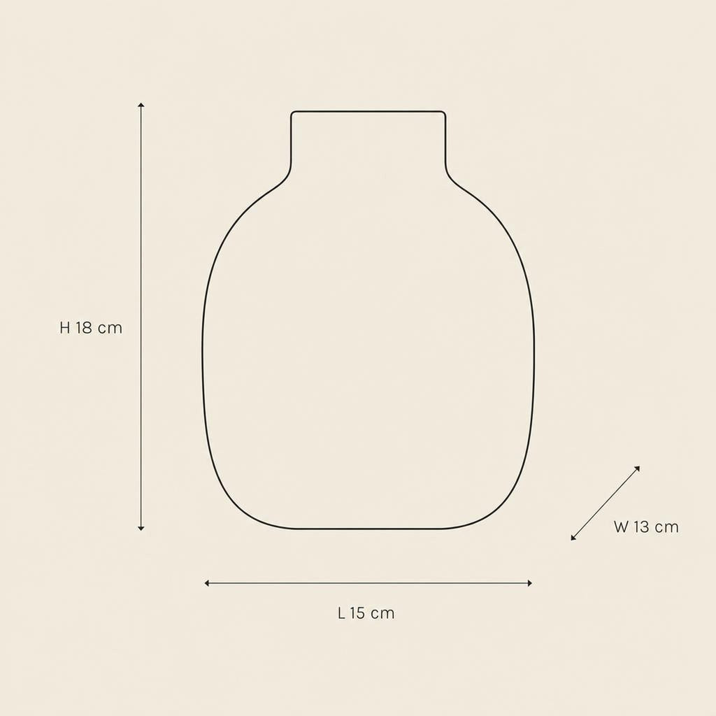 Vase 44 - technical illustration with dimensions